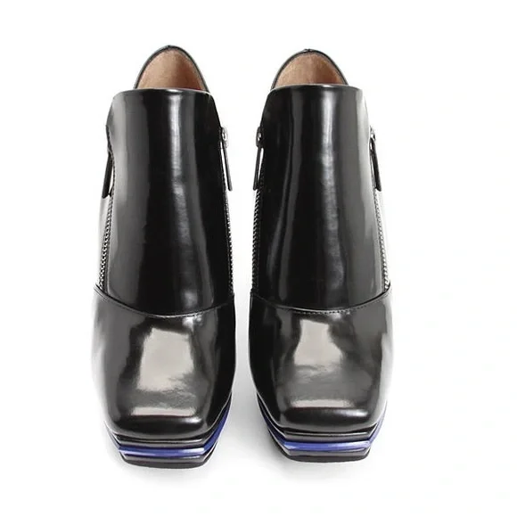 Patent leather platform toe Trinity Zion Fluevog Shoes- Stunning! Worn twice? - Picture 4 of 14